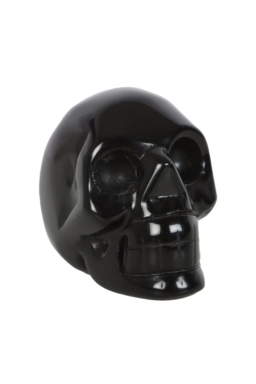 Black Obsidian Crystal Skull - Image 2