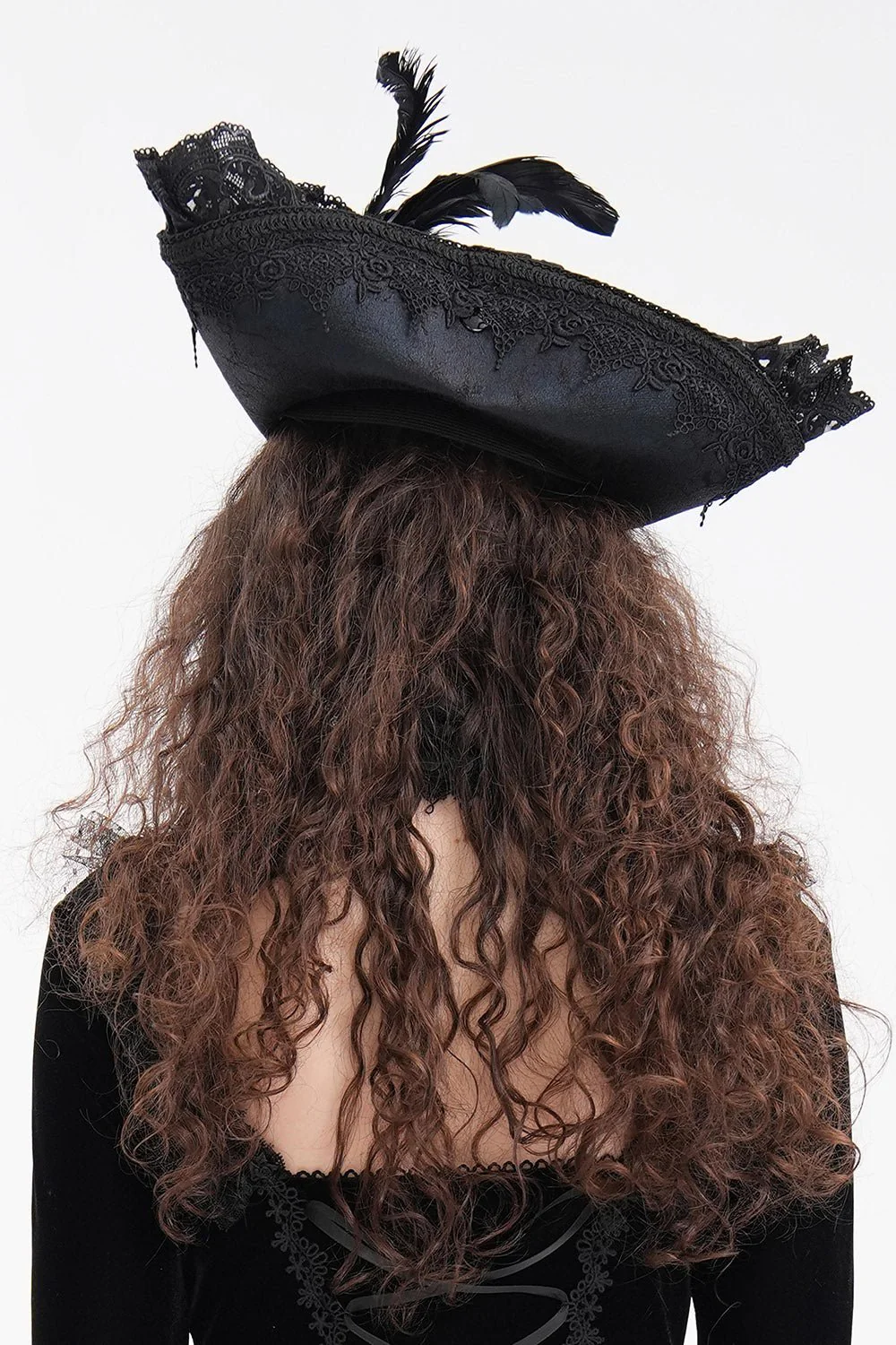 Black Pearl Punk Pirate Hat - Image 5
