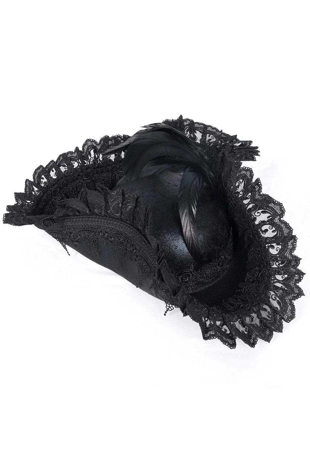 Black Pearl Punk Pirate Hat - Image 9
