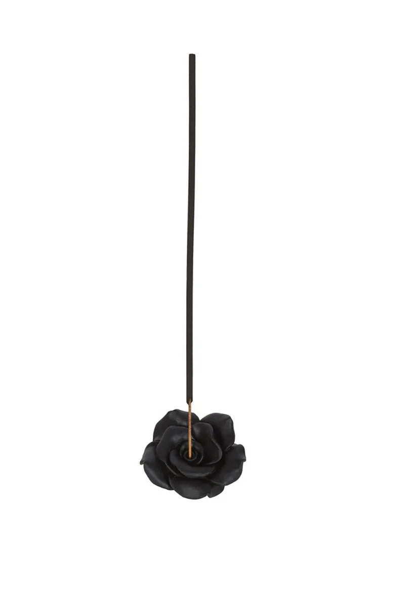 Black Rose Resin Incense Stick Holder - Image 2