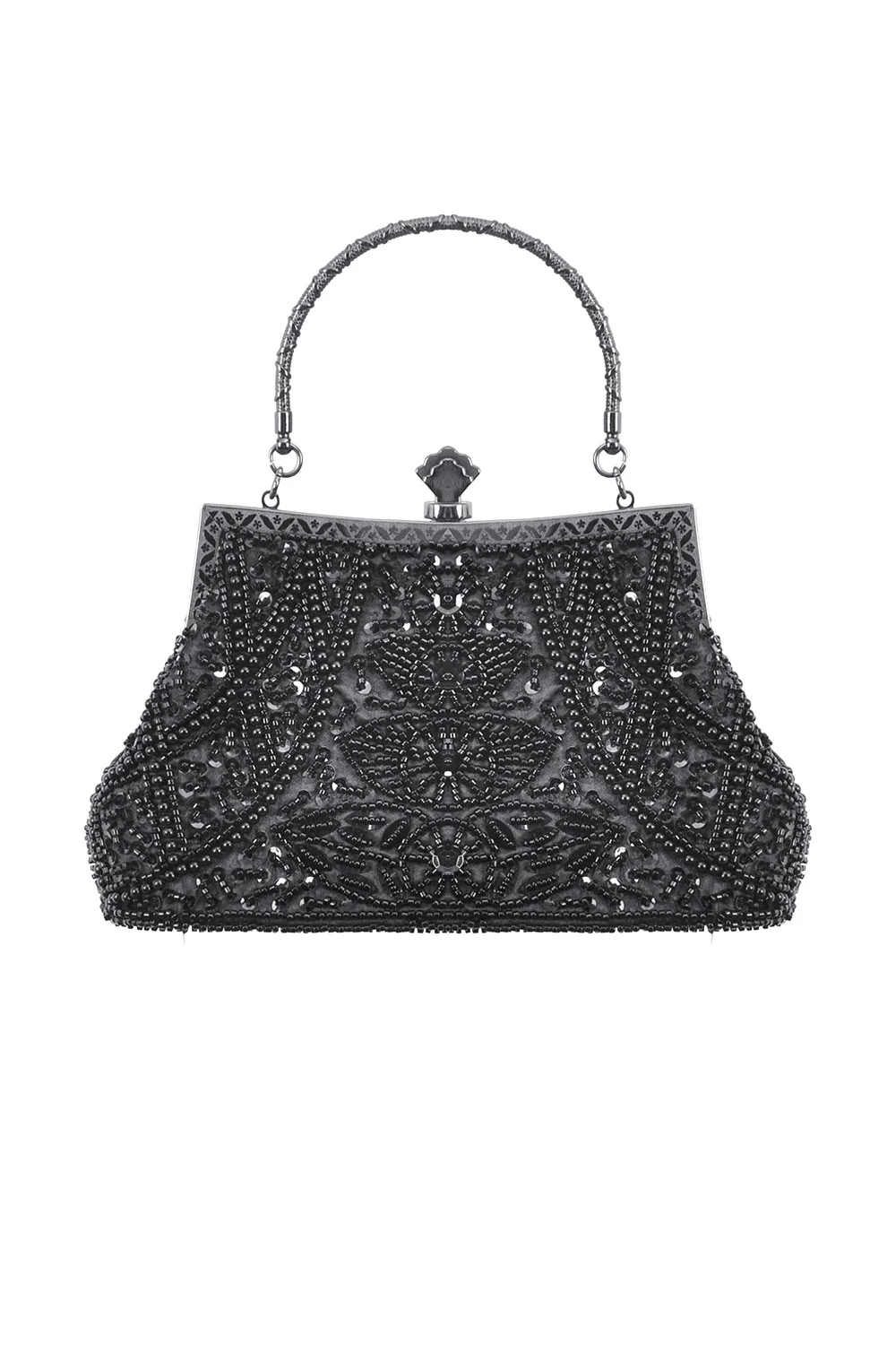 Black Starlight Small Beaded Bag - Image 6