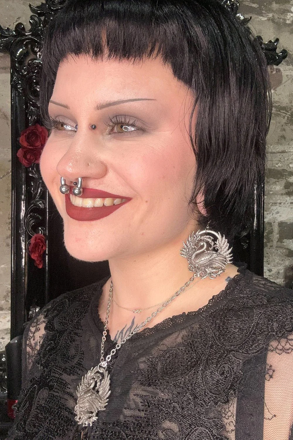 Black Swan Earrings - Image 4