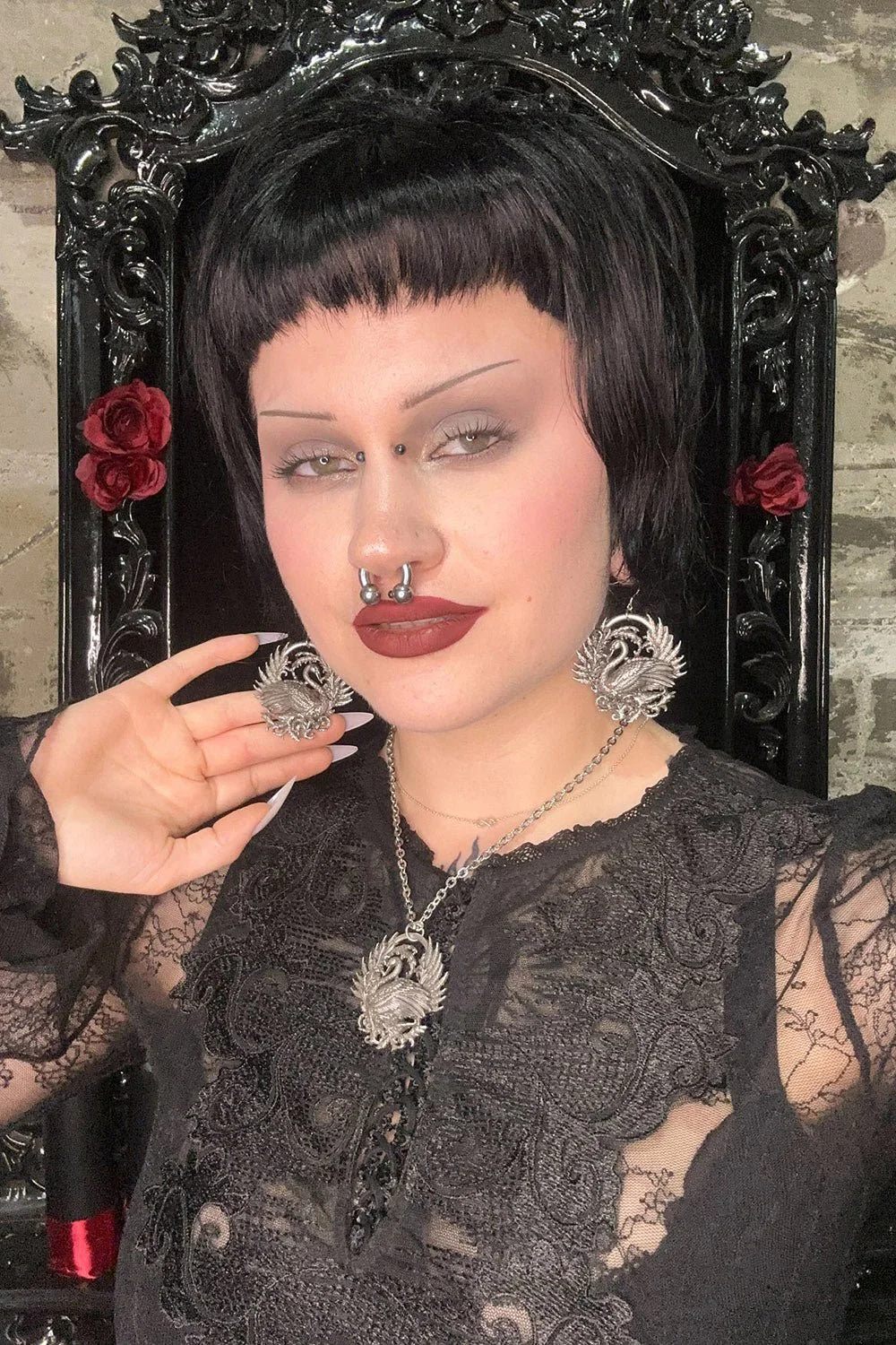 Black Swan Earrings - Image 5