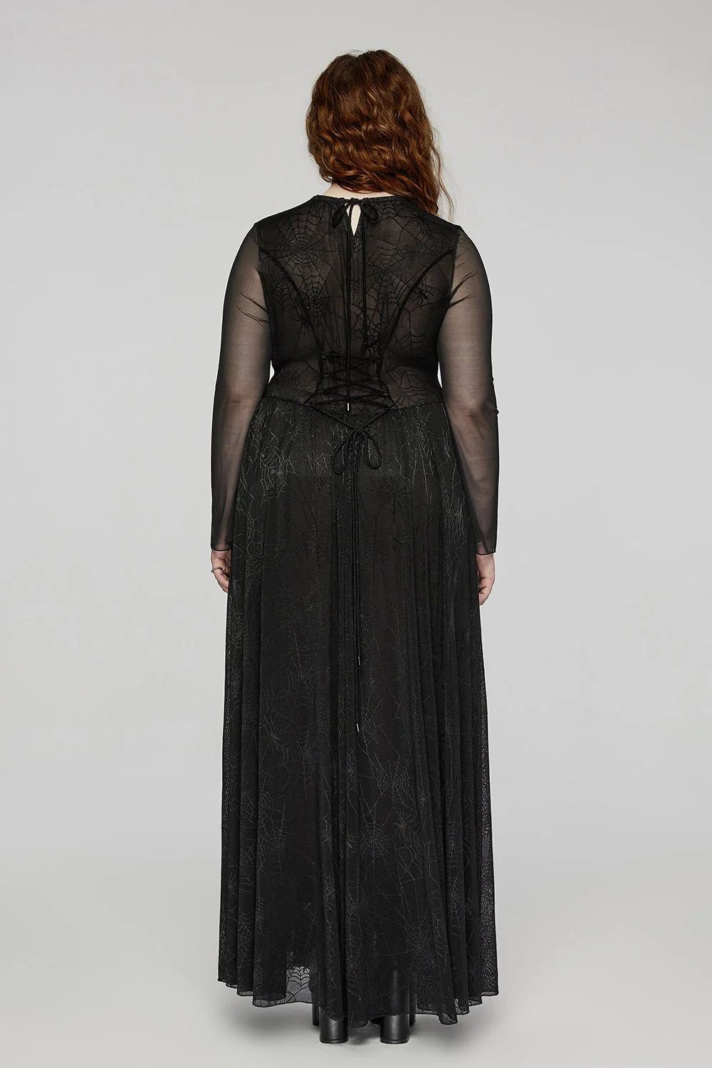 Black Widow Mesh Web Dress [Plus Size] - Image 3