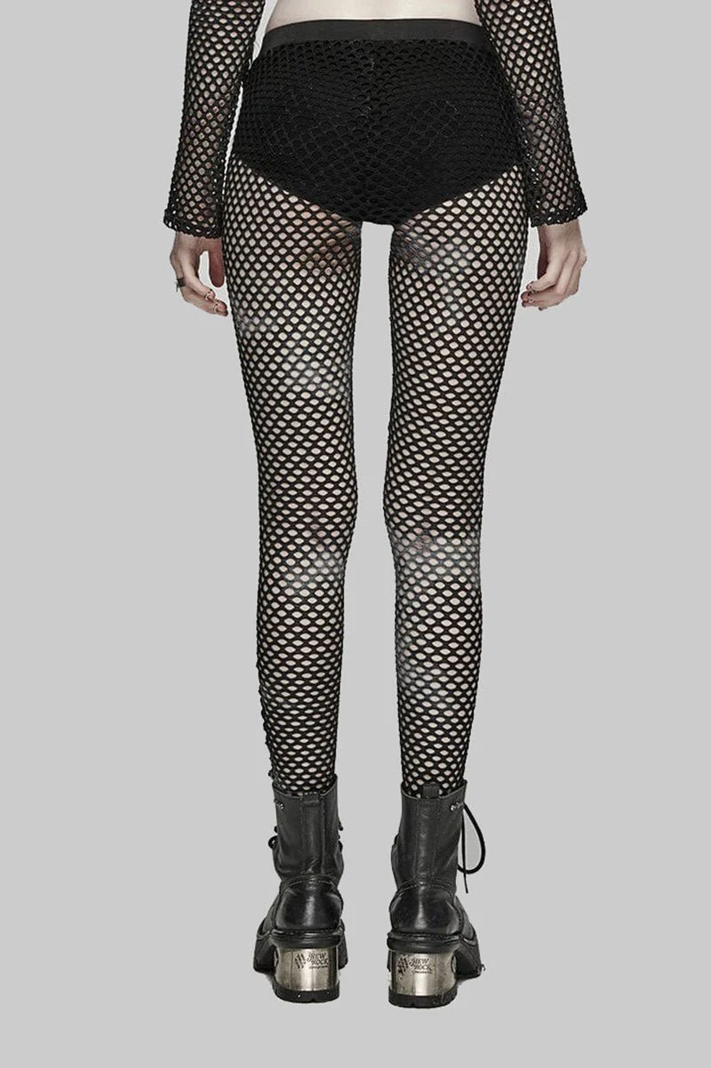 Bleached Bones Fishnet Leggings - Image 4