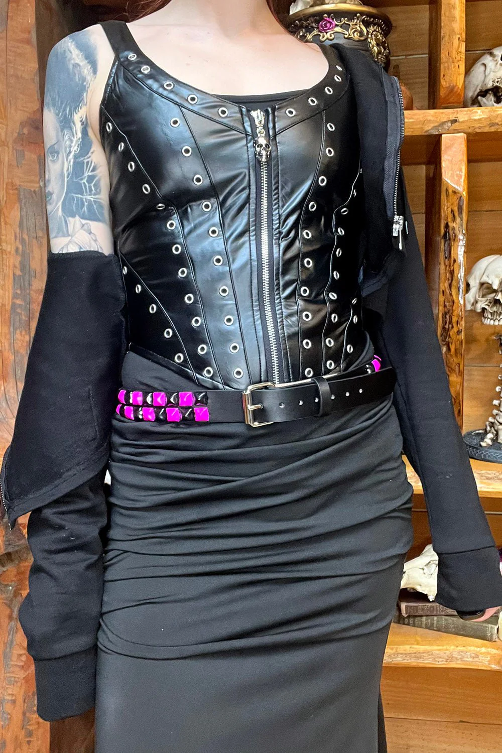Bleed Pink Studded Belt [UNISEX] - Image 5