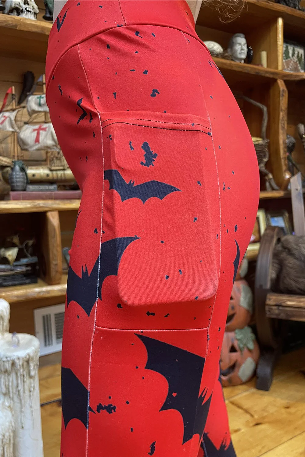 Blood Bat Pocket Leggings - Image 8