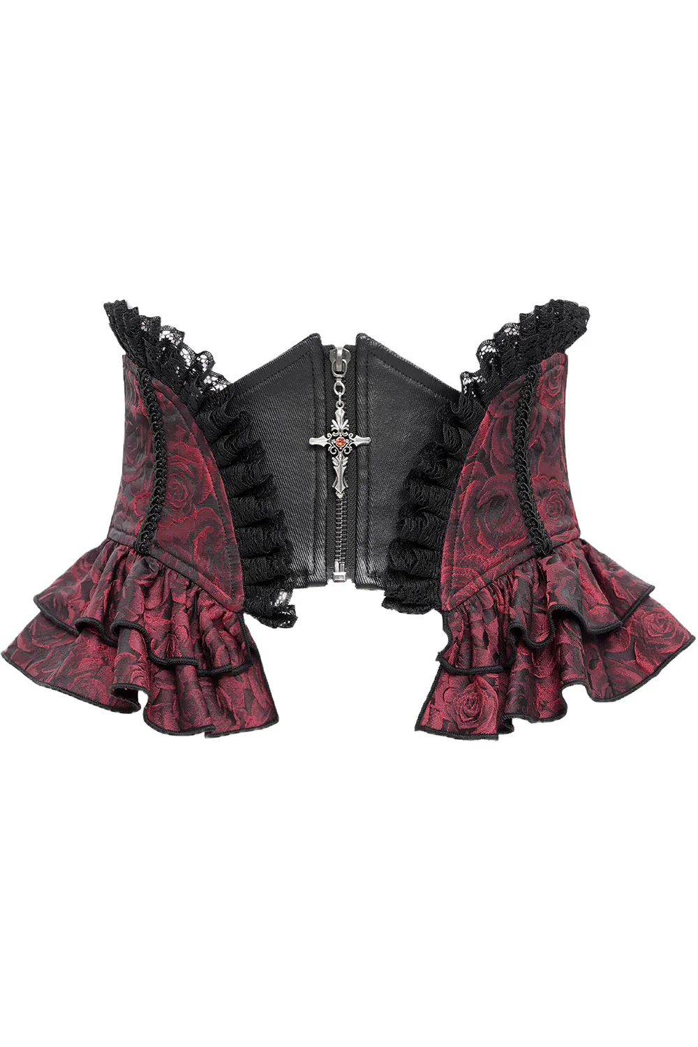 Blood Gardens Ruffle Corset [Red Rose] - Image 2