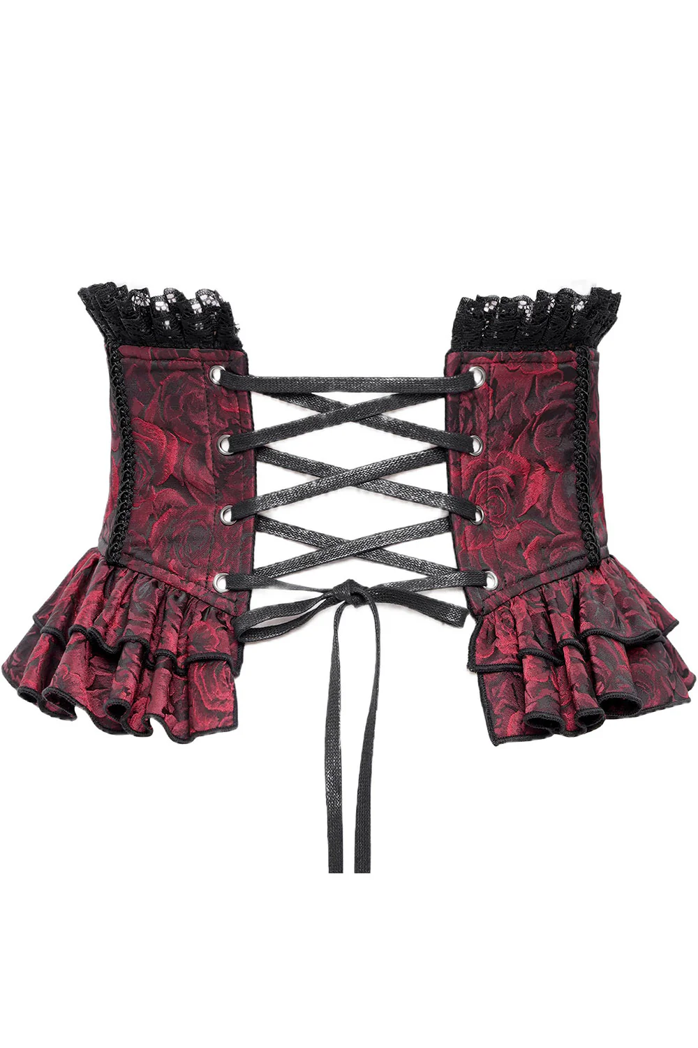 Blood Gardens Ruffle Corset [Red Rose] - Image 4