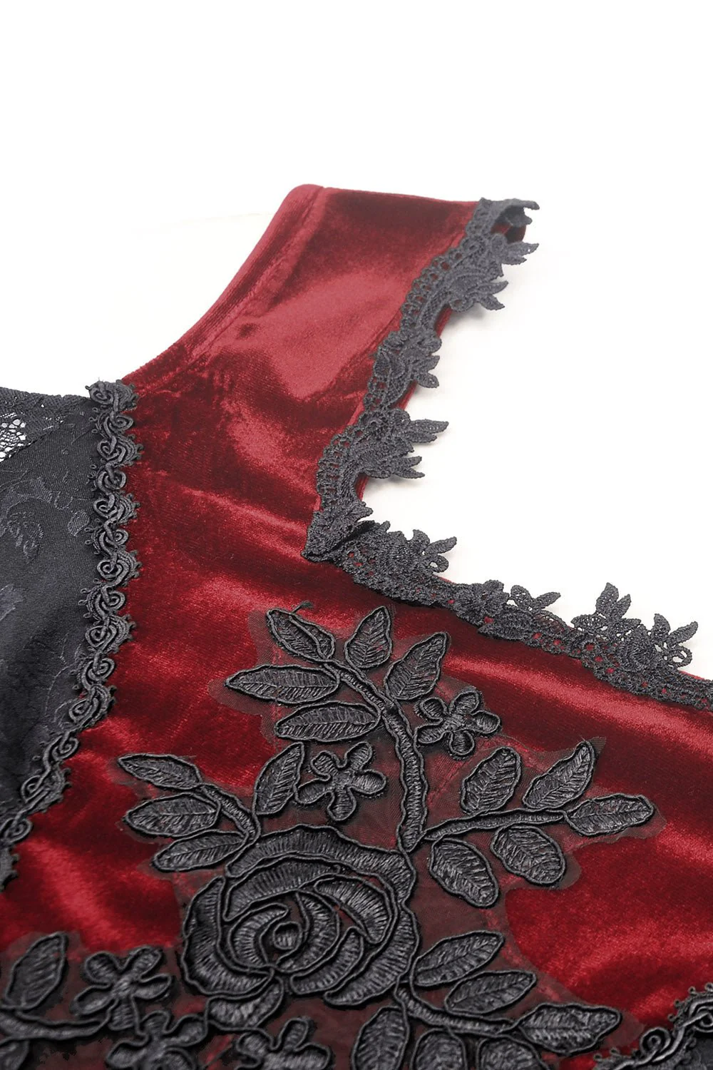 Blood Pact Embroidered Cold Shoulder Top - Image 9