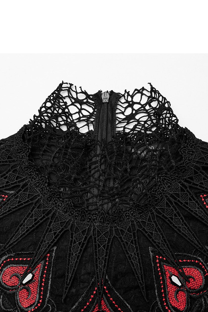 Blood Queen Maxi Dress [BLACK/RED] - Image 7
