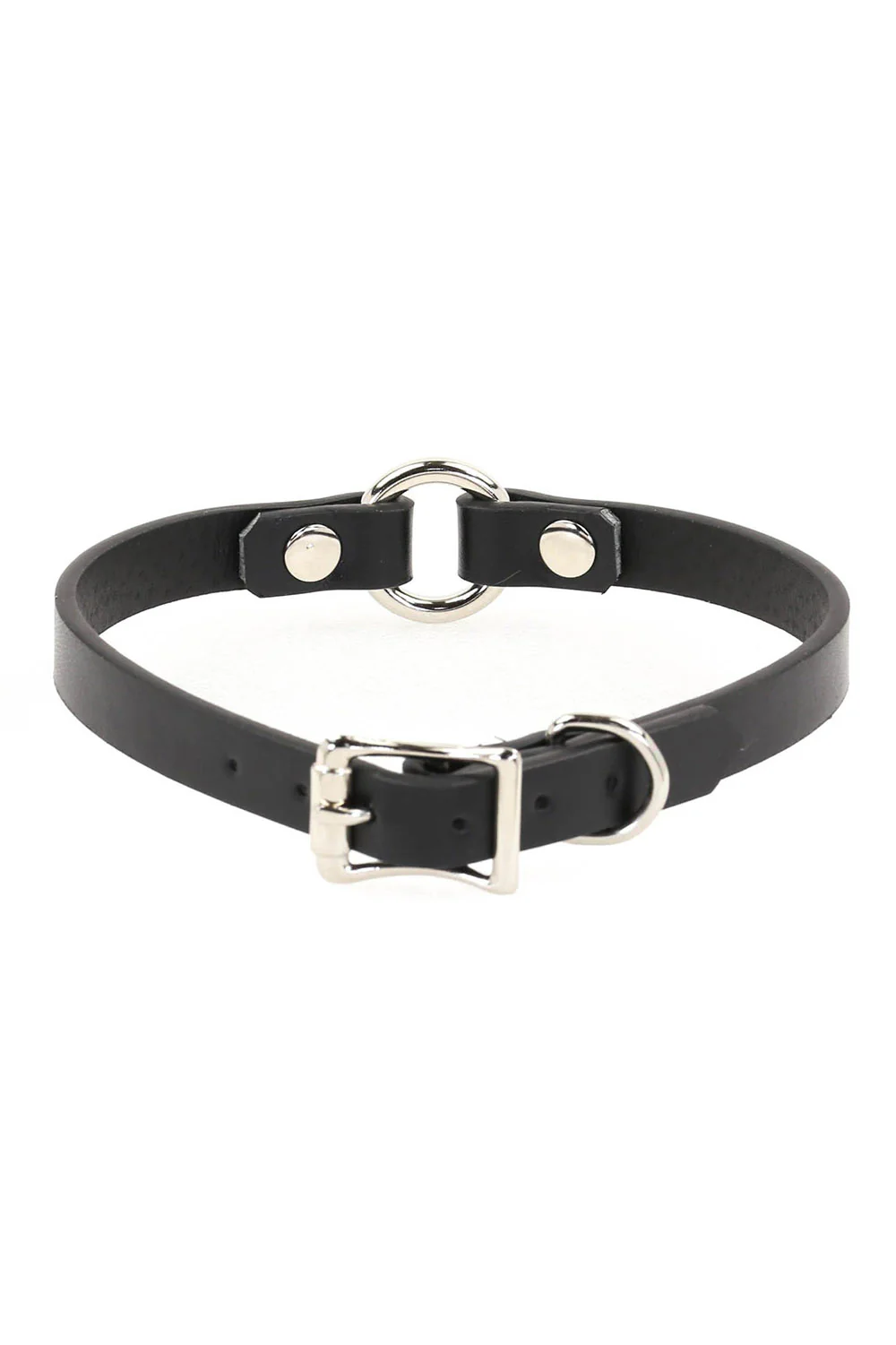 Bloodbound O-Ring Choker [Genuine Leather] - Image 2