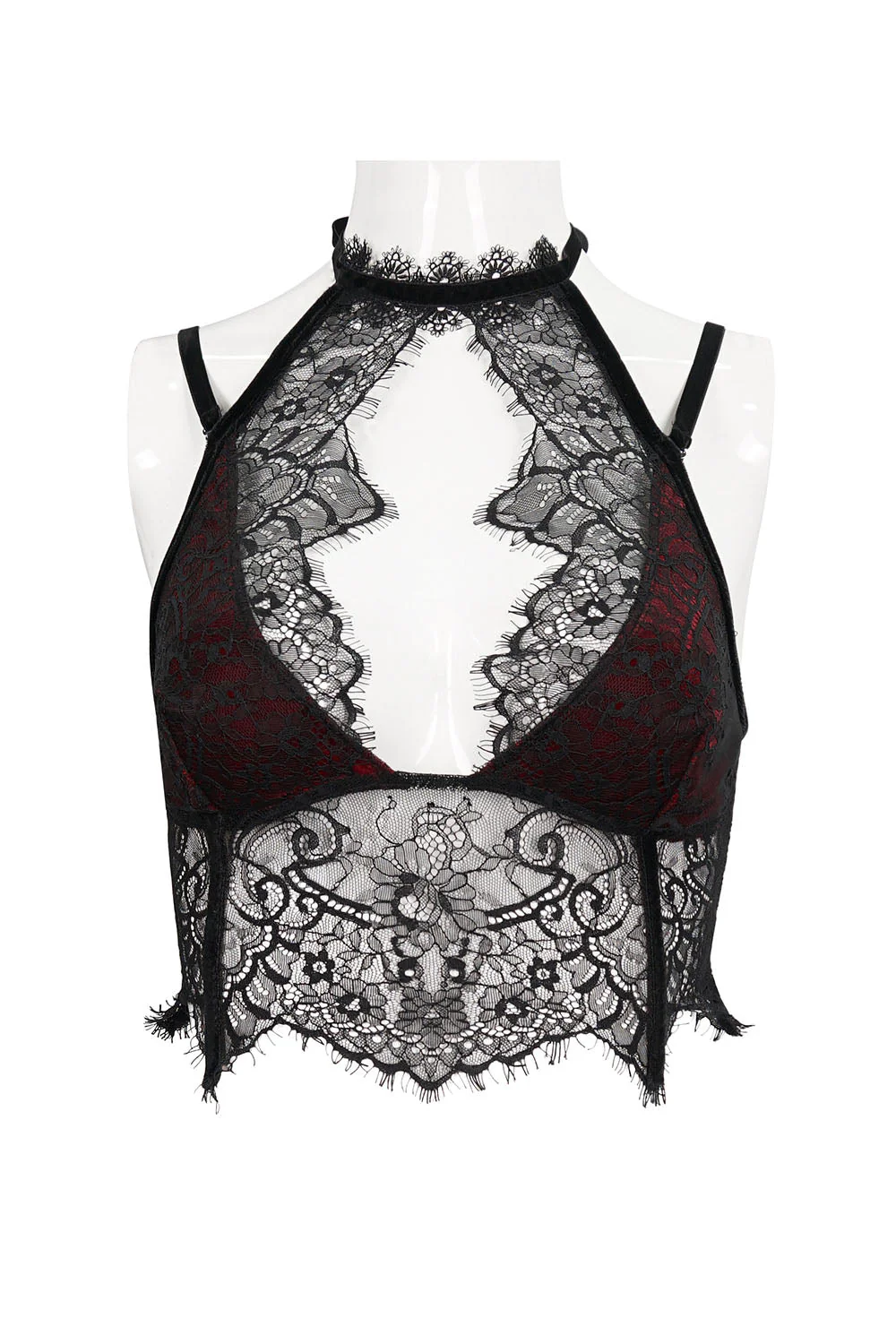 Blooddrop Velvet Crop Top - Image 4
