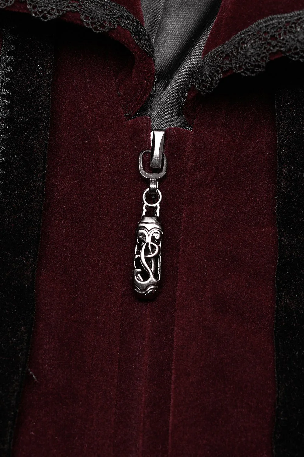 Bloodline Velvet Coat [BLACK/RED] - Image 10