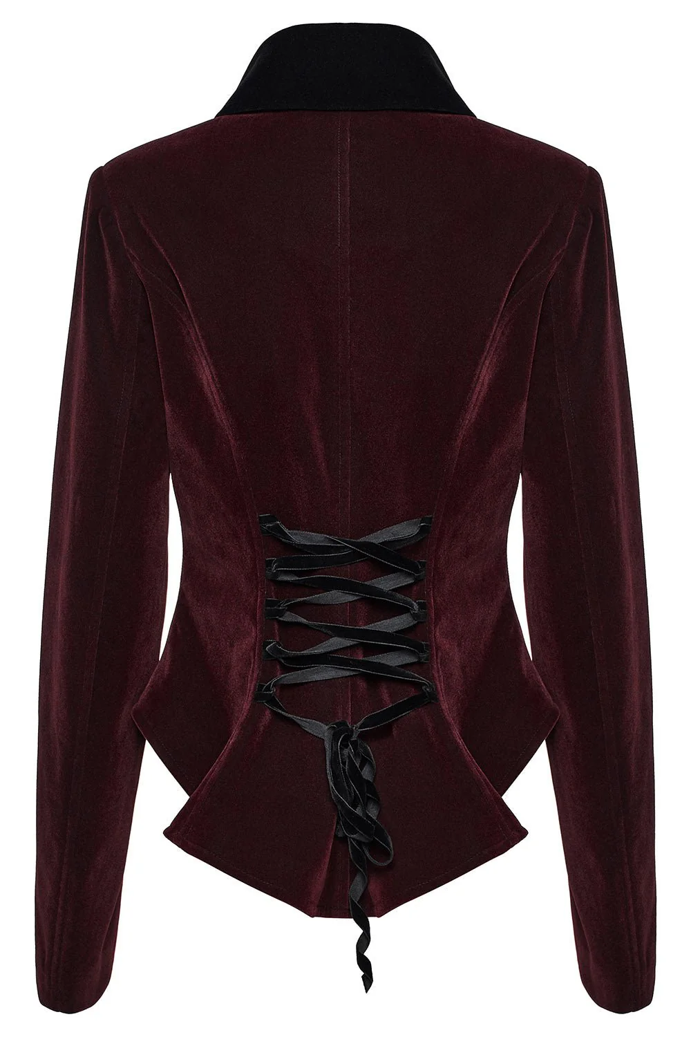 Bloodline Velvet Coat [BLACK/RED] - Image 11