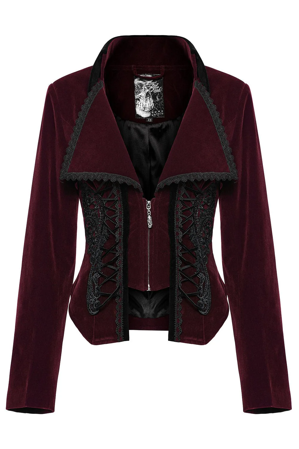 Bloodline Velvet Coat [BLACK/RED] - Image 9
