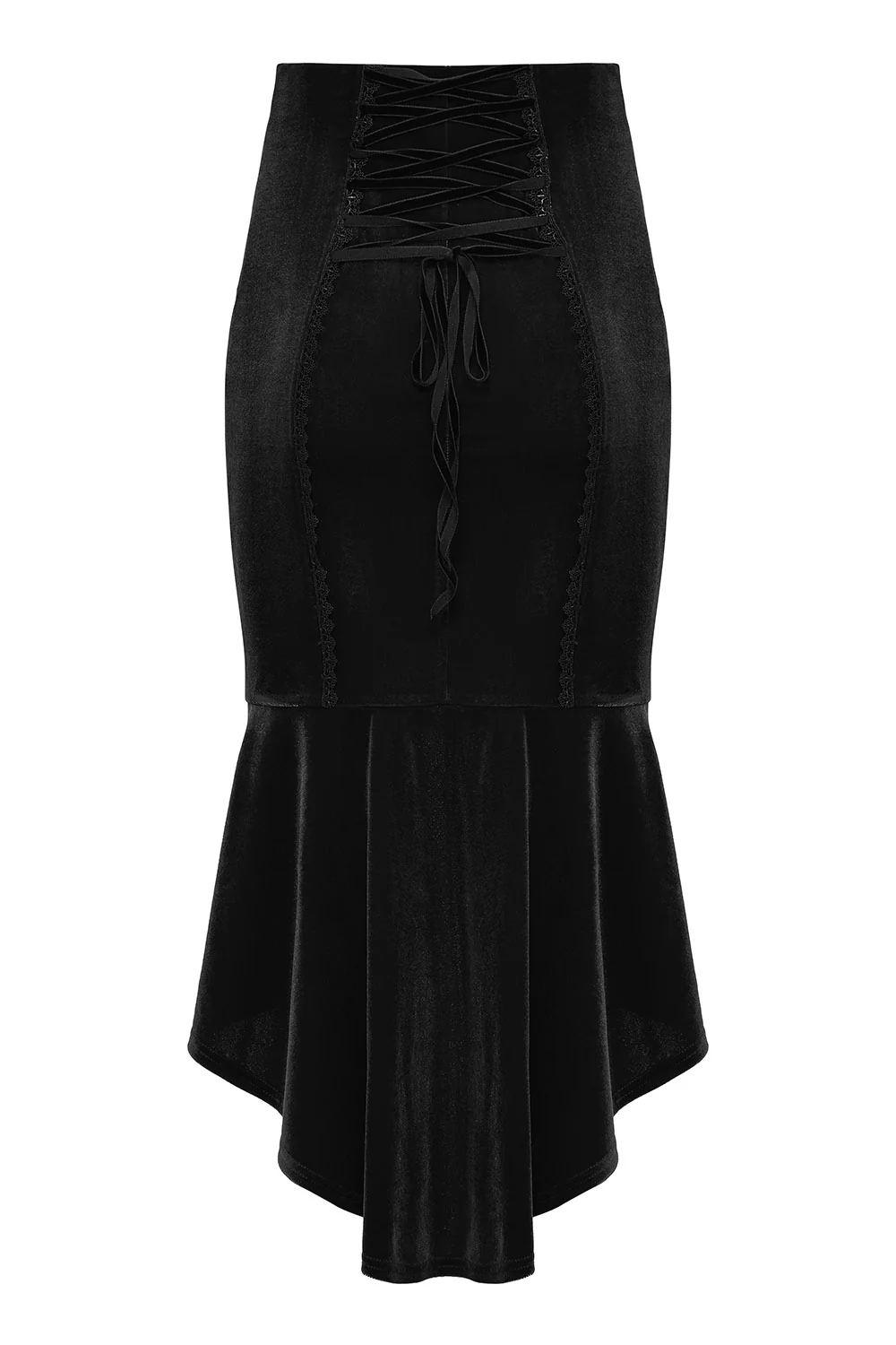 Bloomthorn Manor Velvet Skirt [Black] - Image 3