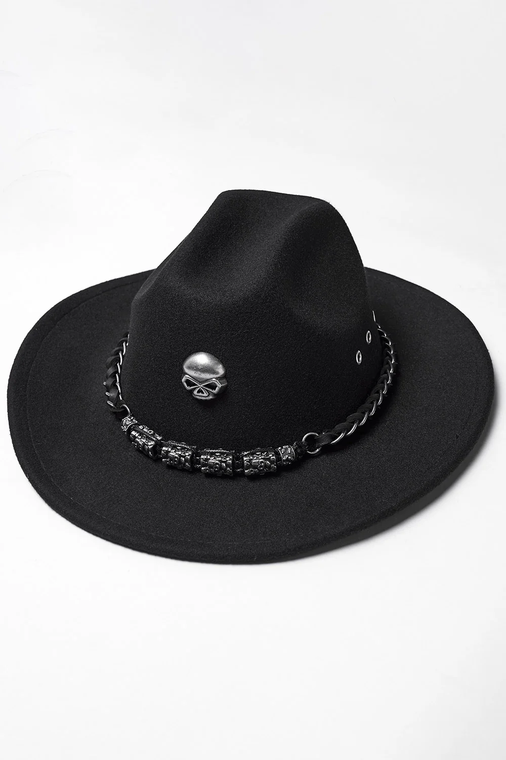 Bone Crown Western Goth Hat - Image 2