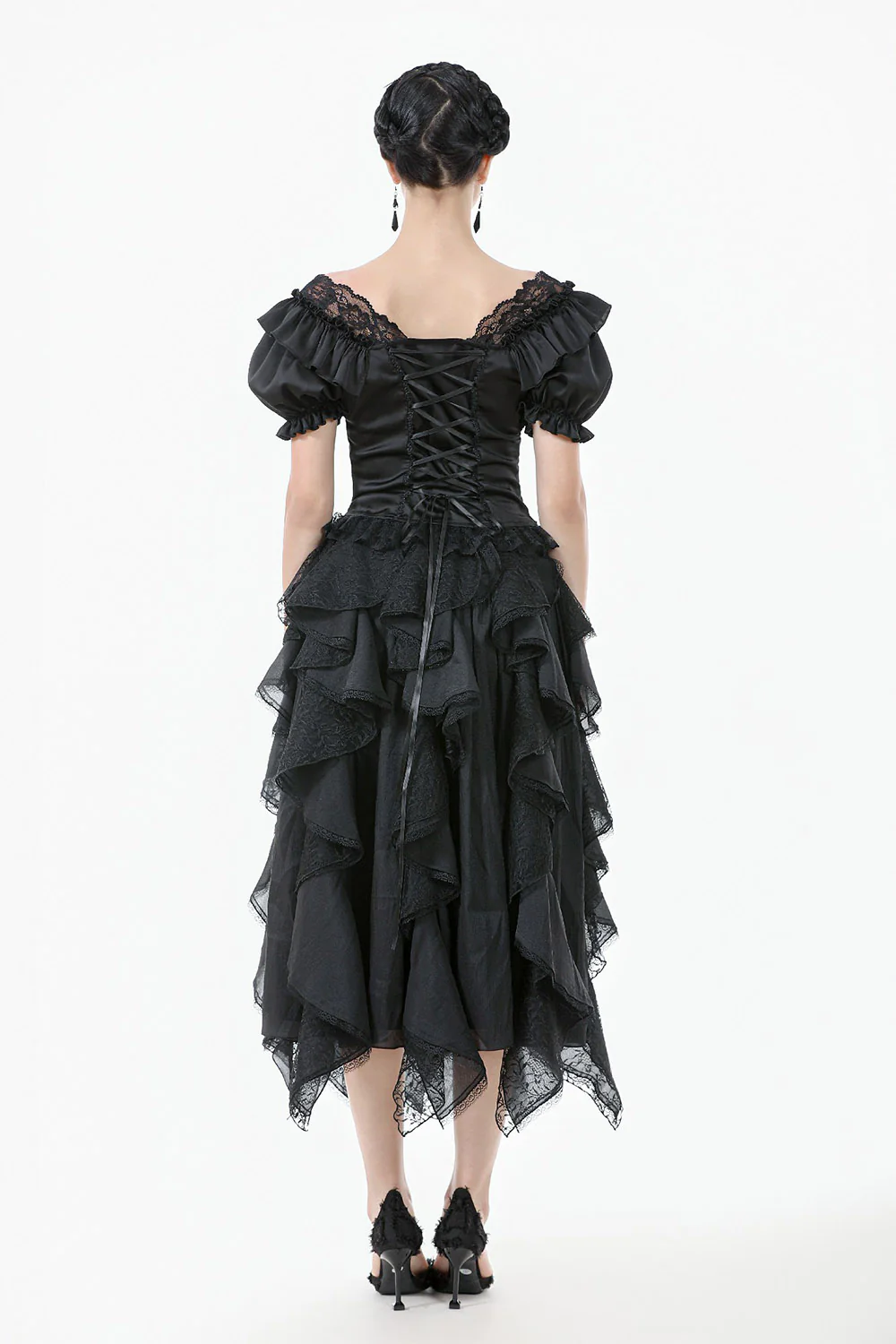 Bonham Layered Lace & Chiffon Skirt - Image 7