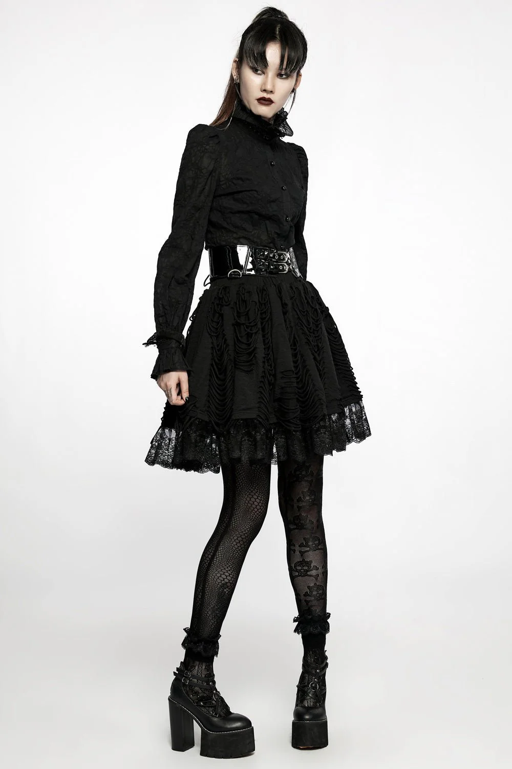 Born to Haunt Shredded Skirt - Image 5