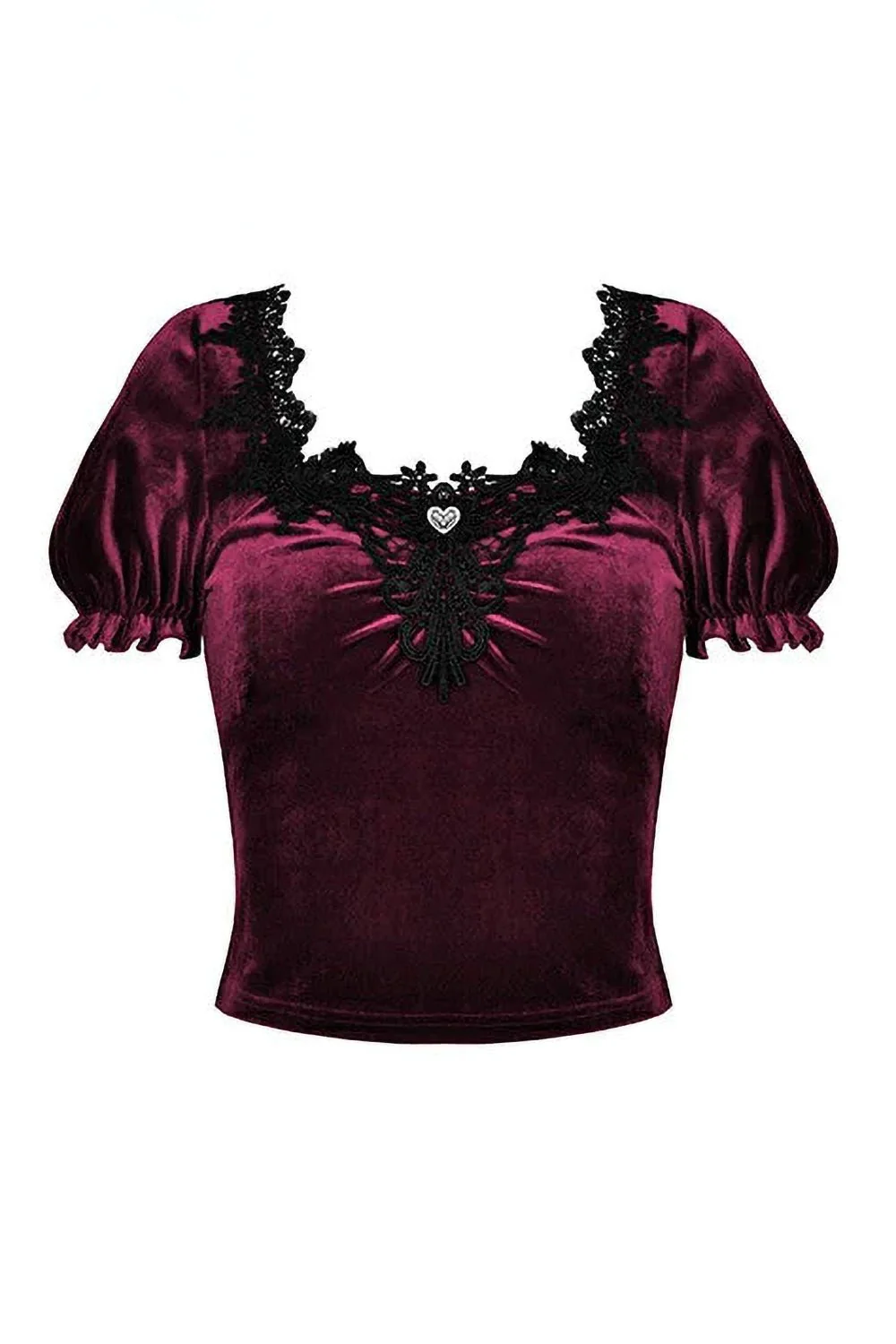 Burgundy Blood Crop Top - Image 5