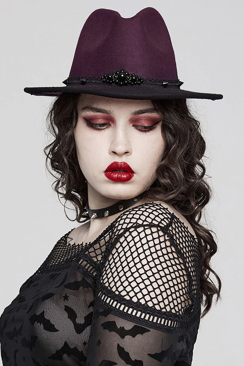 Burgundy Blood Hat [BLACK/RED]