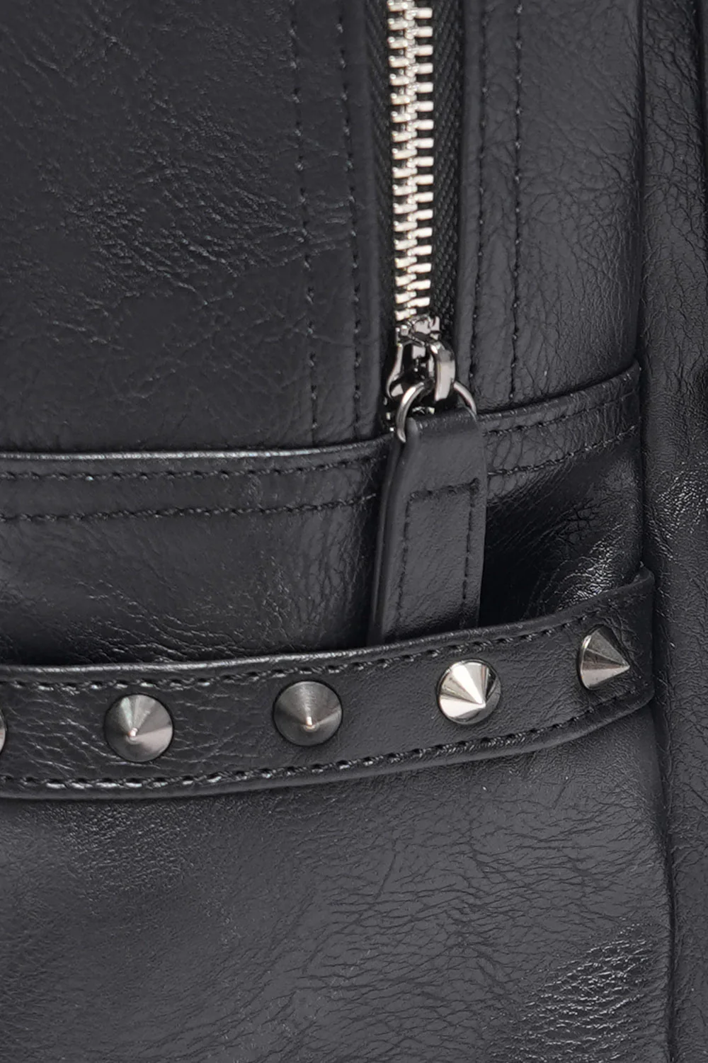 Catacombs Spiked Vegan Leather Backpack - Image 8