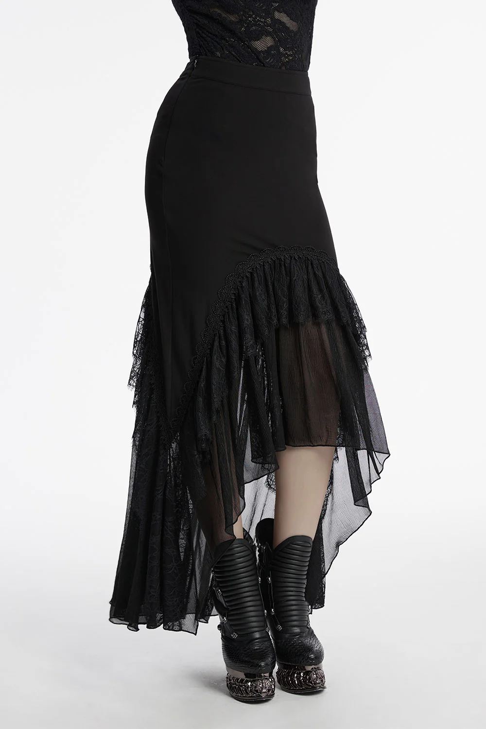 Cathedral Arches Layered Lace Skirt