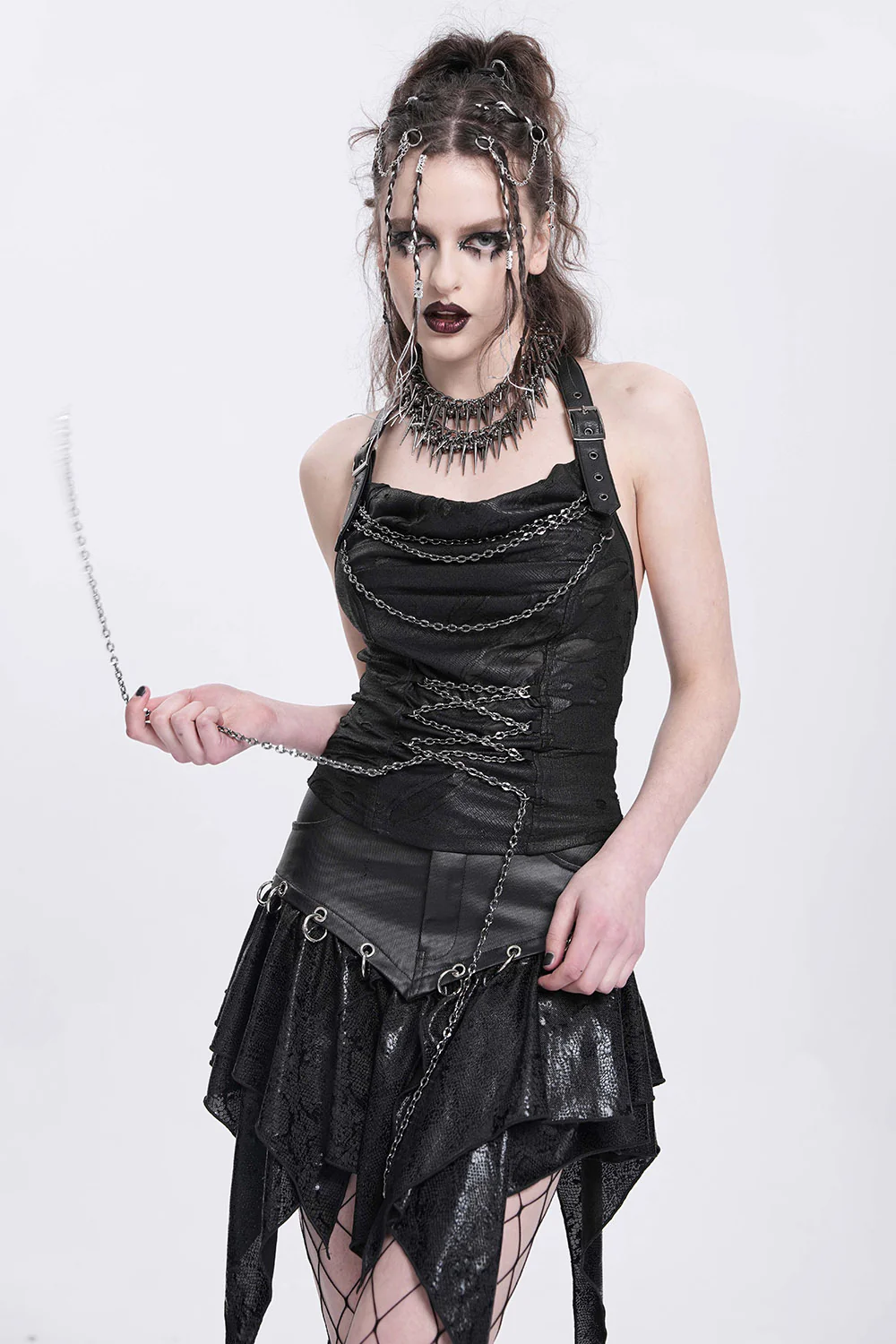 Chainlace Ripped Halter Top - Image 6