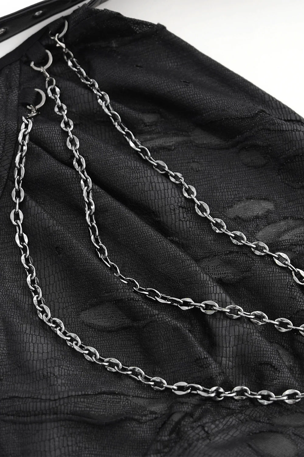 Chainlace Ripped Halter Top - Image 8