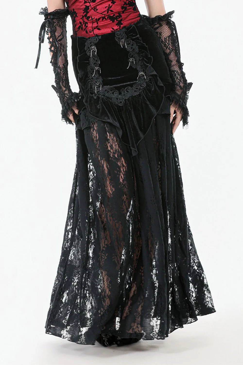 Château Noire Lace Maxi Skirt