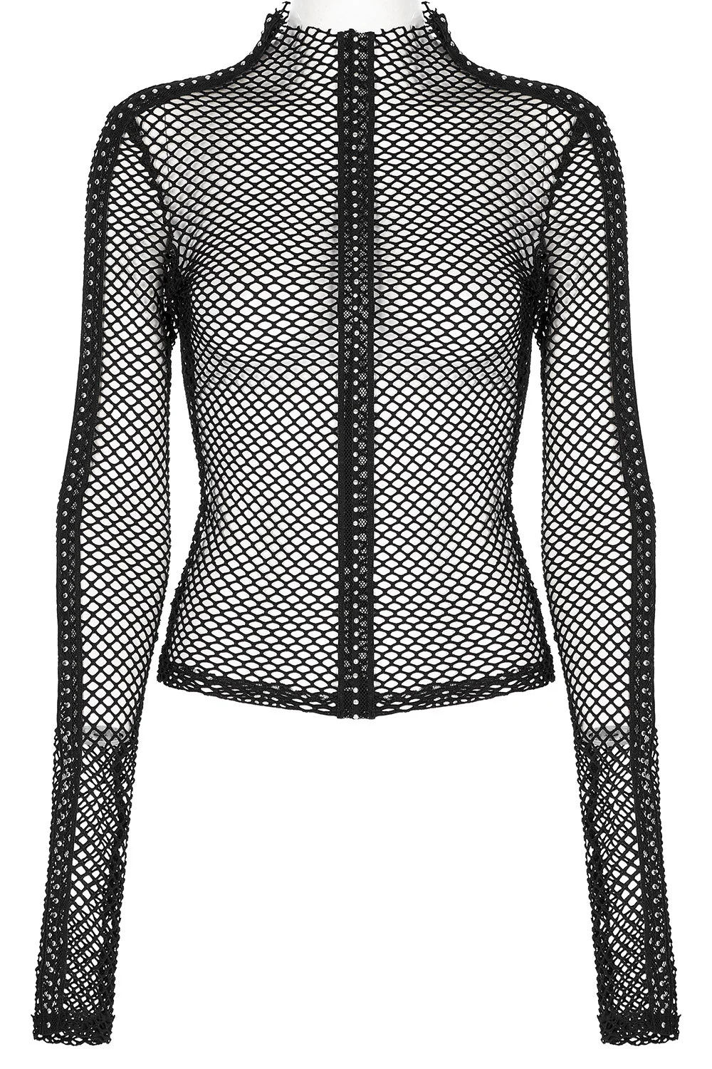 Club Creature Fishnet Top [BLACK] - Image 6