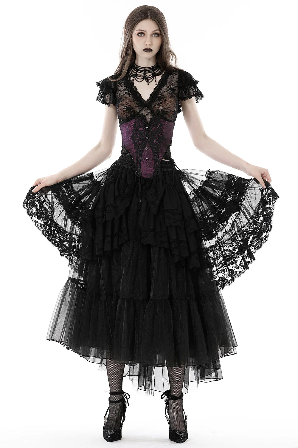 Cold Kiss Lace Crop Top - Image 5
