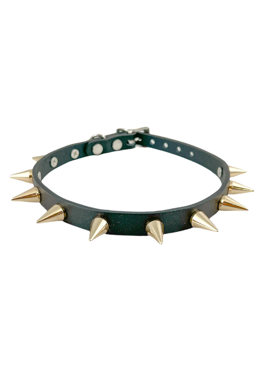 Cone Silver Spike Collar - Image 2