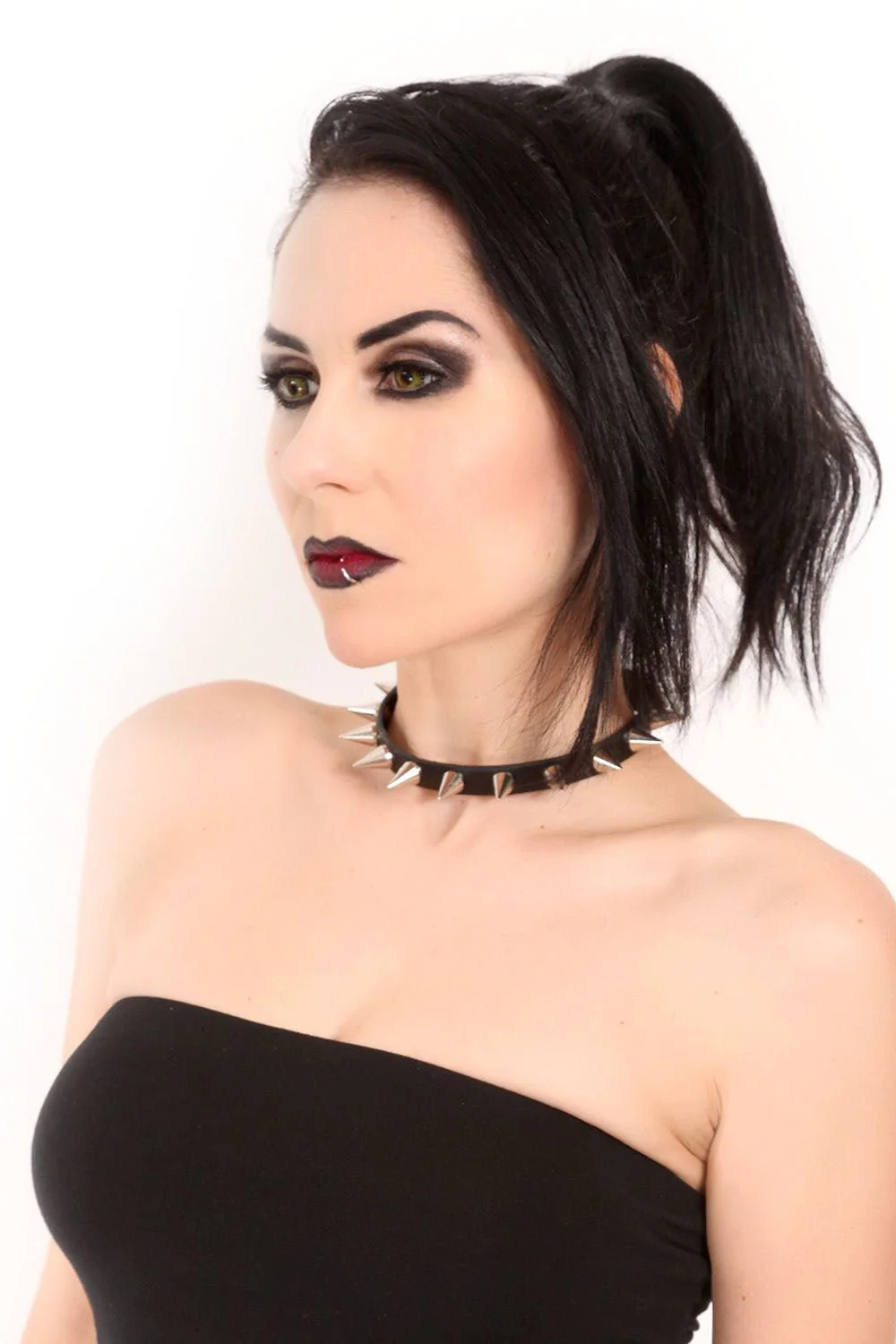 Cone Silver Spike Collar - Image 3