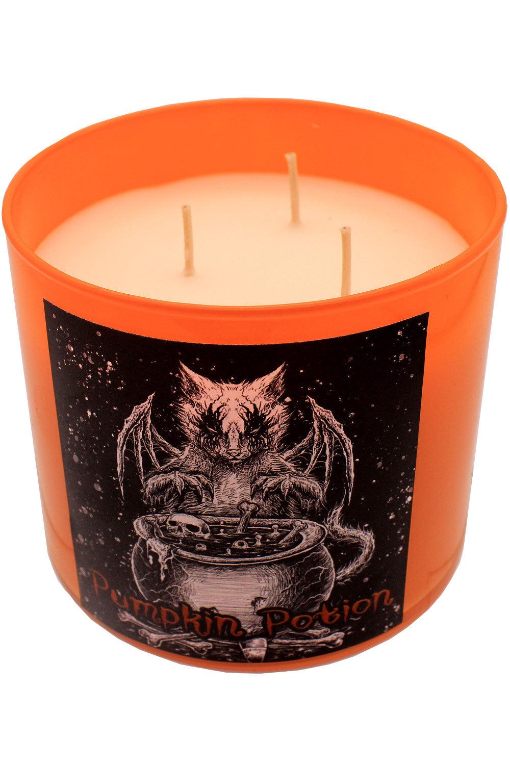 Conjuring Cat Pumpkin Potion Candle - Image 2