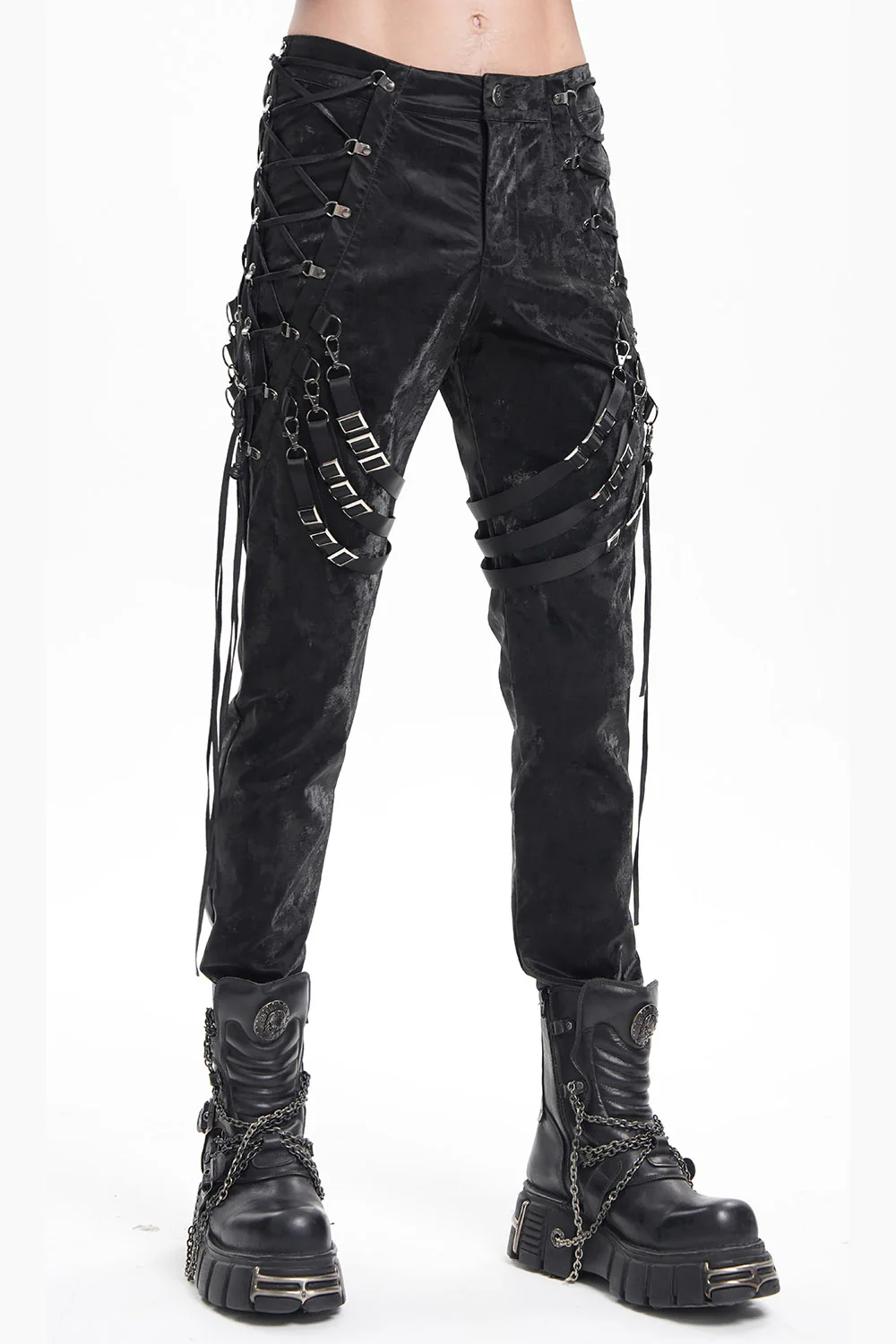 Corrosion Lace-Up Strap Pants - Image 3