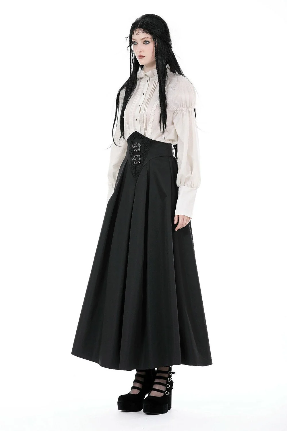Corseted Waist Maxi Skirt [With Pockets] - Image 7