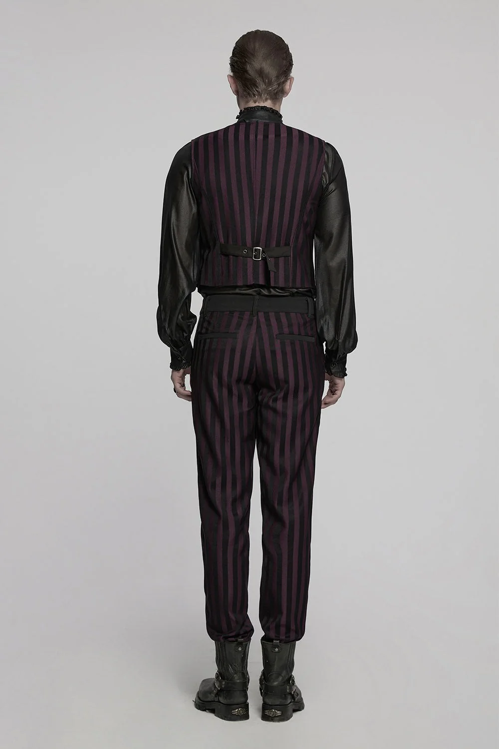 Crimson Manor Striped Pants [Black/Red] - Image 7