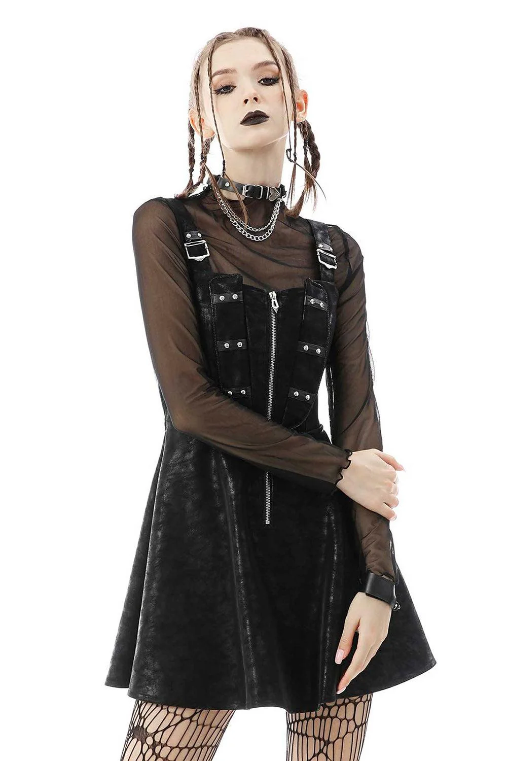 Cross My Heart Mesh Crop Top - Image 2