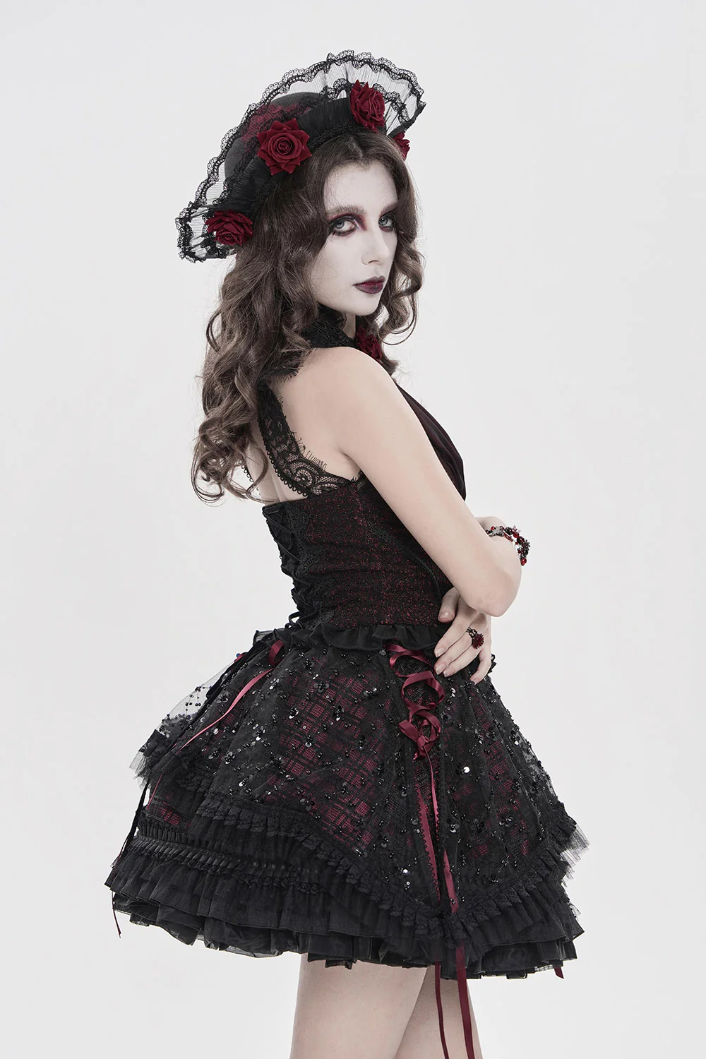 Crown of Roses Lace Hat - Image 7