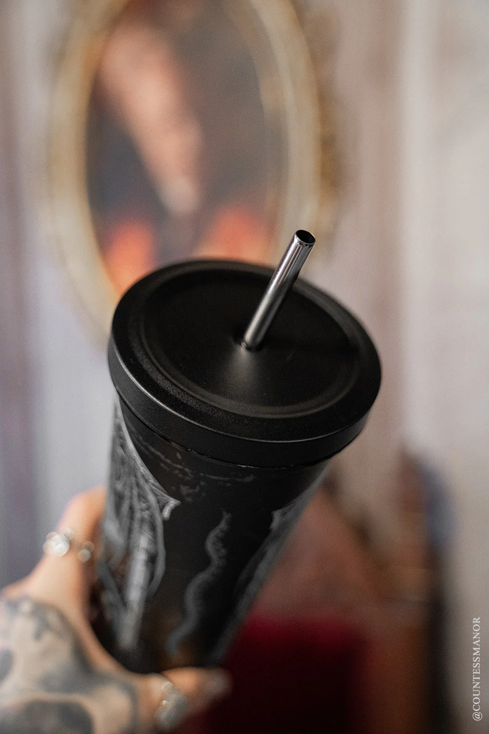 Cthulhu Cold Brew Tumbler with Straw - Image 4