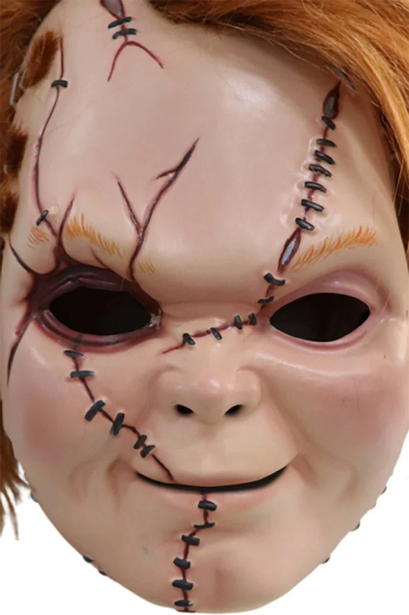 Curse of Chucky: Scarred Chucky Mask with Hair - Image 2