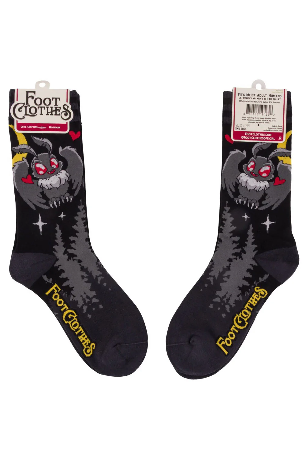 Cute Mothman Crew Socks - Image 9