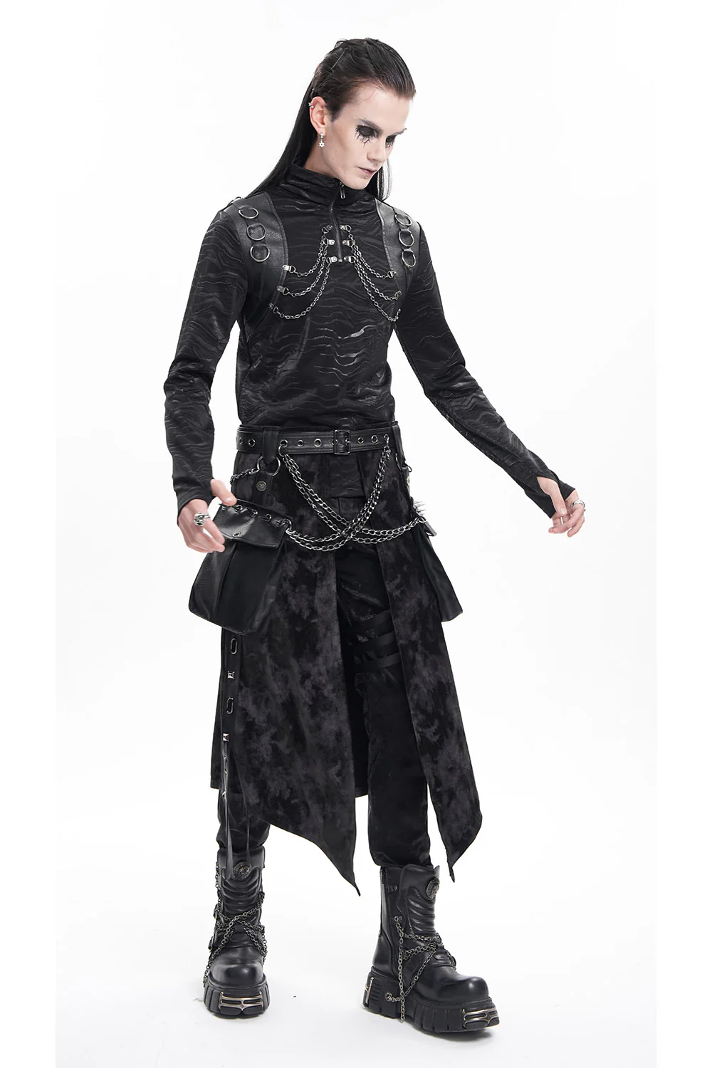 Cyber Punk Turtleneck Top - Image 3