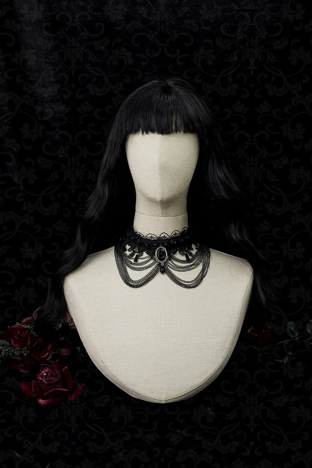 Dark Ages Layered Lace Choker - Image 8