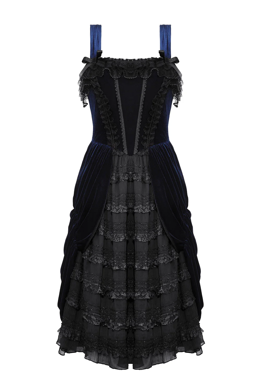 Dark Alice in Wonderland Bustle Dress - Image 7