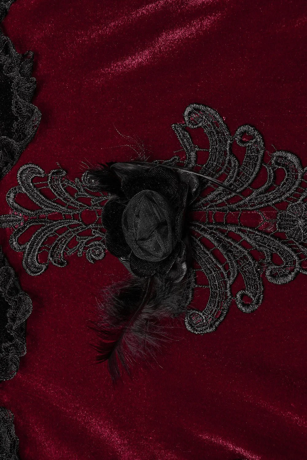 Dark Ballad Maxi Dress [BLACK/RED] - Image 9