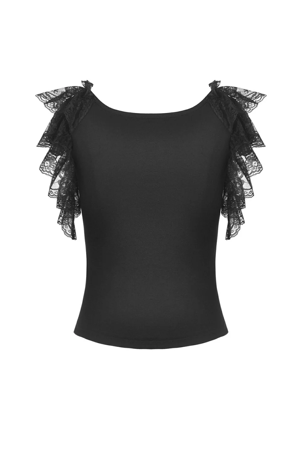 Dark Coquette Layered Ruffle Top - Image 6