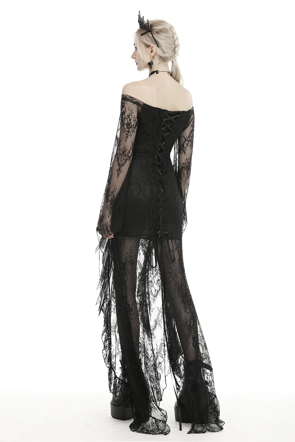 Dark Enchantment High Low Gothic Dress - Image 5